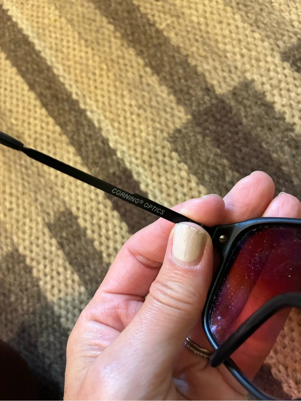 Vintage Serengeti Drivers 5310K Black Aviator Sunglasses Corning Glass Japan